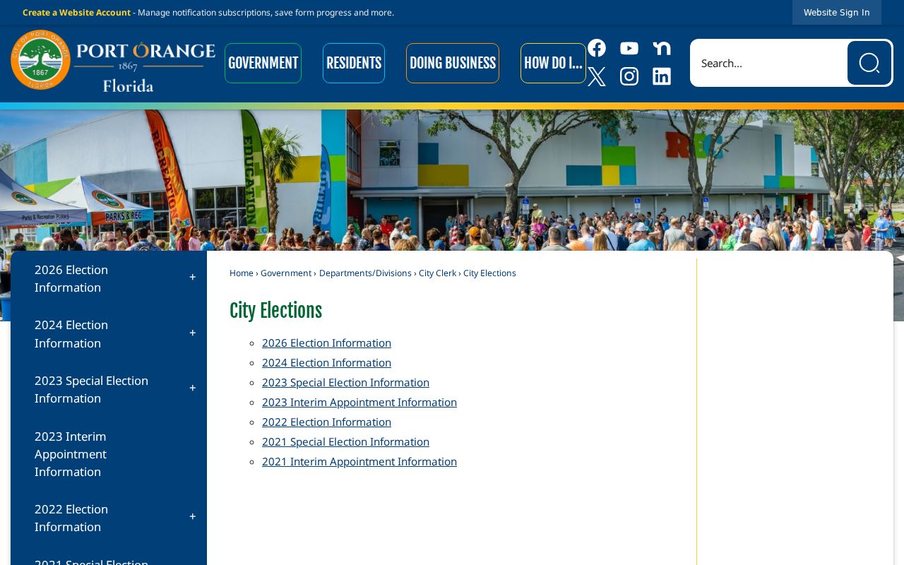 Official Port Orange Police Department page and department building